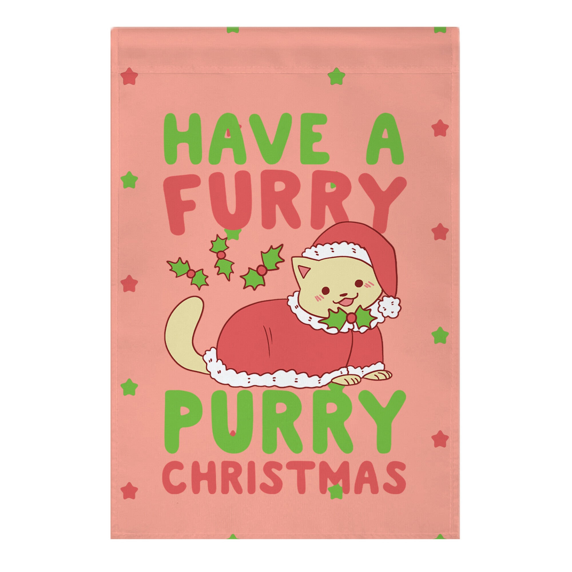 Have a Furry, Purry Christmas Garden Flag